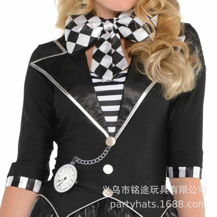 Halloween Easter White Rabbit Top Hat Alice Cosplay Bunny Bowler Men Women Magician Costume Accessory Suit Fairy Tale Tea Party