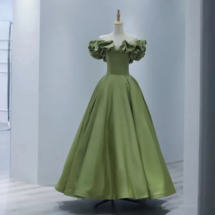 Party Long Dress Women Night Lace Dresses Sexy Green High Waist Dance Wedding Prom Bridesmaid Maxi Y2k Dresses Summer Vestidos