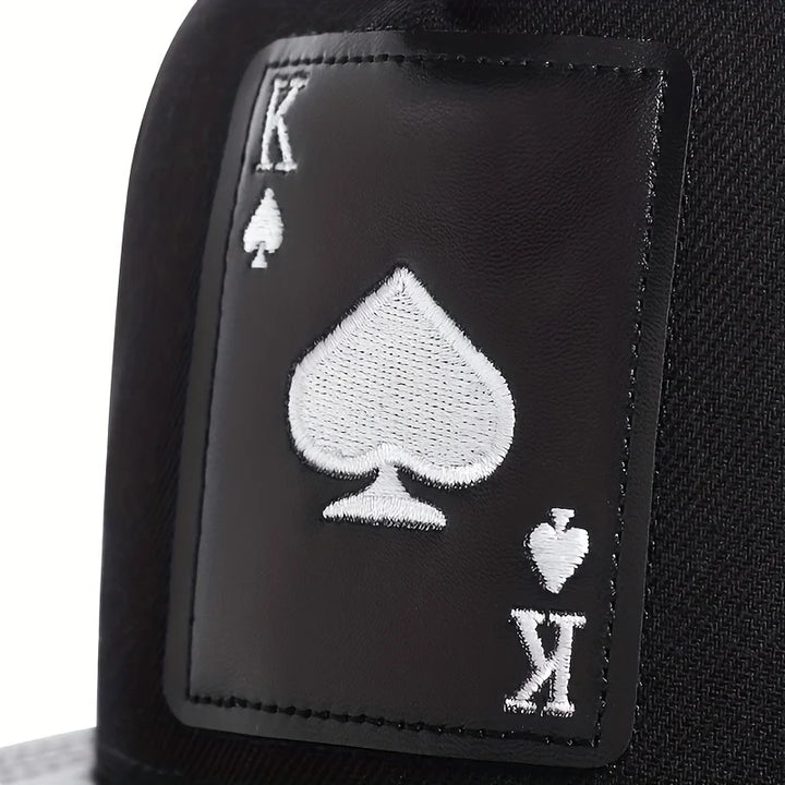 Fashion Hip Hop baseball Cap poker embroidery personalized Hat Men Women cotton Snapback Hats Outdoor Trucker Caps Sun Hats