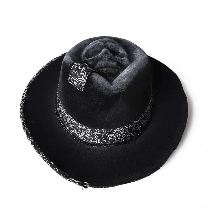 2024 Halloween New Skull Hat Western European Cowboy Hat Ball Hat Sad Reaper Handmade Skull Hat Party Hats