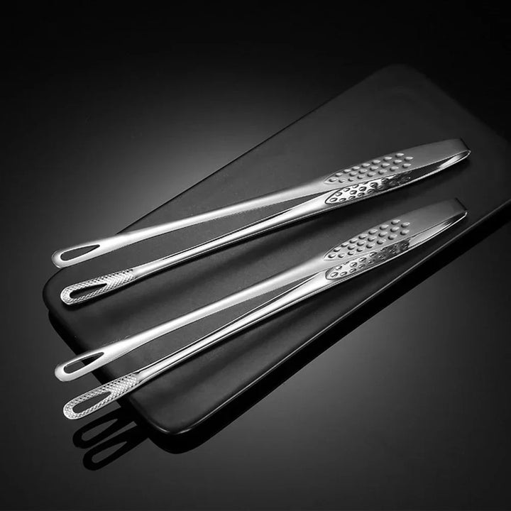 Kitchen Utensils Food Tongs Anti Heat Cooking Tool Buffet Bread Clip Pastry Clamp Barbecue Kitchen Tongs 2pcs Stainless Steel