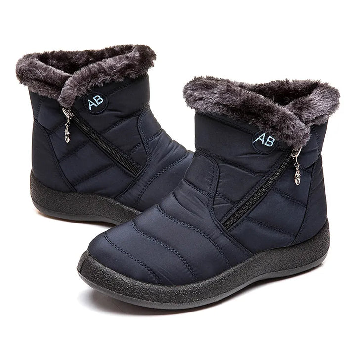 Women's Boots Women's Ankle Boots With Fur Winter Shoes Women Low Heels Winter Boots Snow Waterproof Botas Mujer Winter Footwear