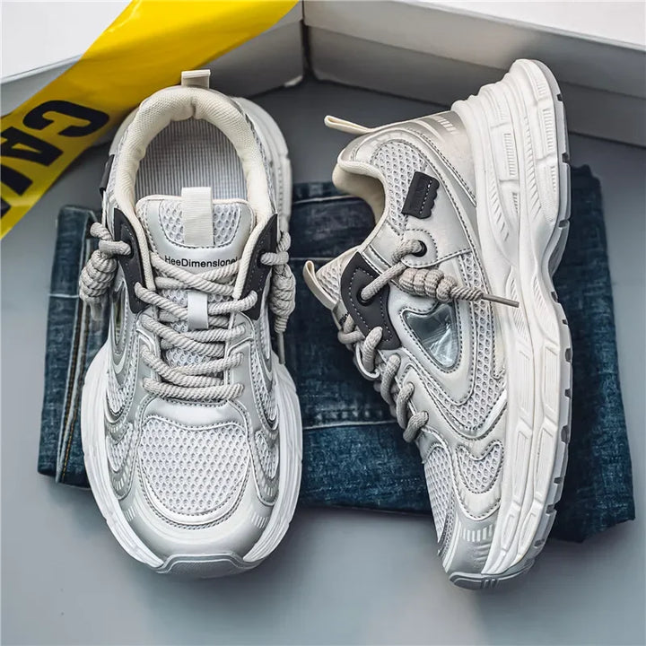 Shoes for Men 2025 New Trendy Fashion Versatile Breathable Thick Bottom Comfortable Sports and Leisure Low Top Sneakers Men