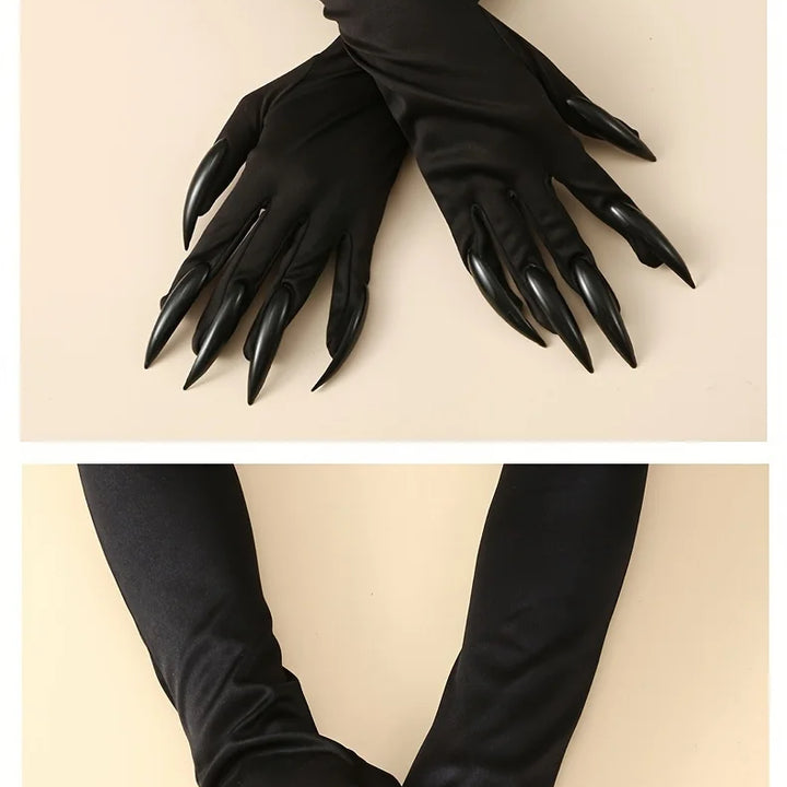 Halloween Funny Claw Gloves - Horror Long Nail Design, Suitable for Role Playing, Party Dress Up, and Thriller Performances