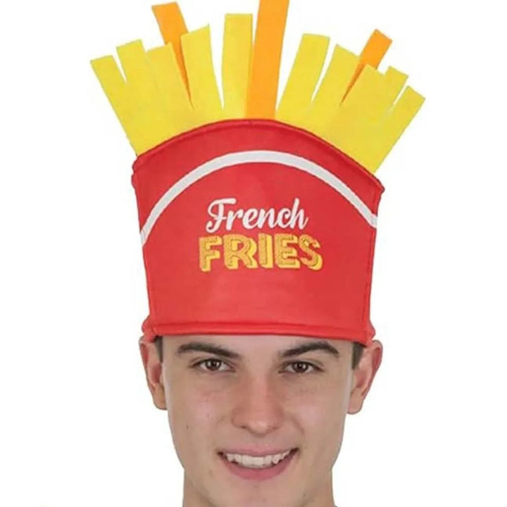 New Year Halloween French Fries Hat Cloth Personalized Taco Hair Hoop Yellow Head Accessories Creative Pizza Hat Headwear