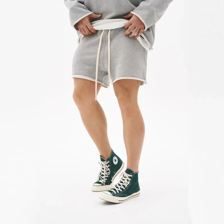 Men Shorts Casual Short Pants Ripped Cotton Gym Shorts Men Jogger Workout