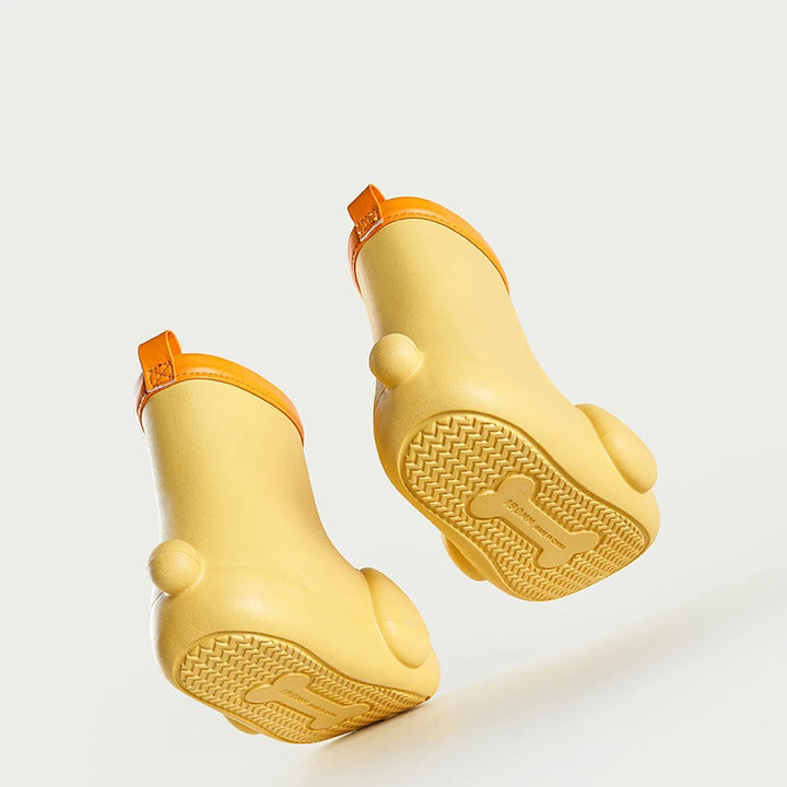 Children's Rain Boots Anti Slip Waterproof Children's Rain Shoes Kids' Baby Boy Girls' Water Shoes Middle Tube