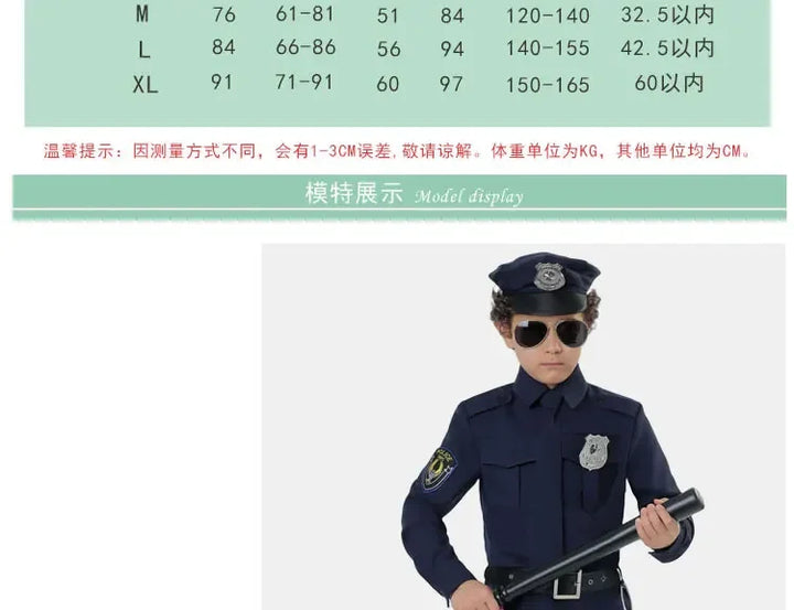 Halloween Policeman Costumes adult Party Carnival Police Uniform men Army Policemen Cosplay Clothing Sets Party Performance
