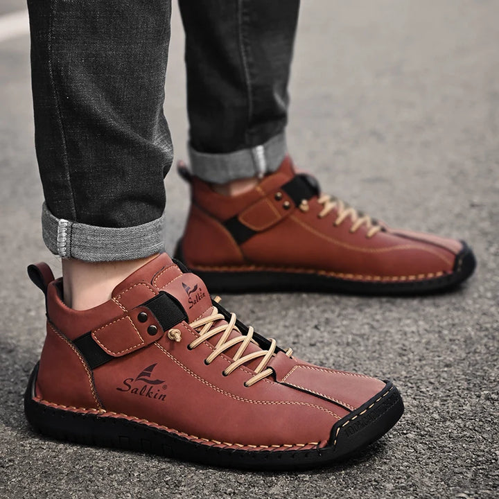 🆕 New 2024 Arrival – Handmade Leather Perfection
Upgrade your look with our Handmade Leather Sneakers & Ankle Boots – crafted for comfort, built for the outdoors, and designed for everyday style.
✅ Premium leather
✅ Solid color finish
✅ Urban + outdoor r