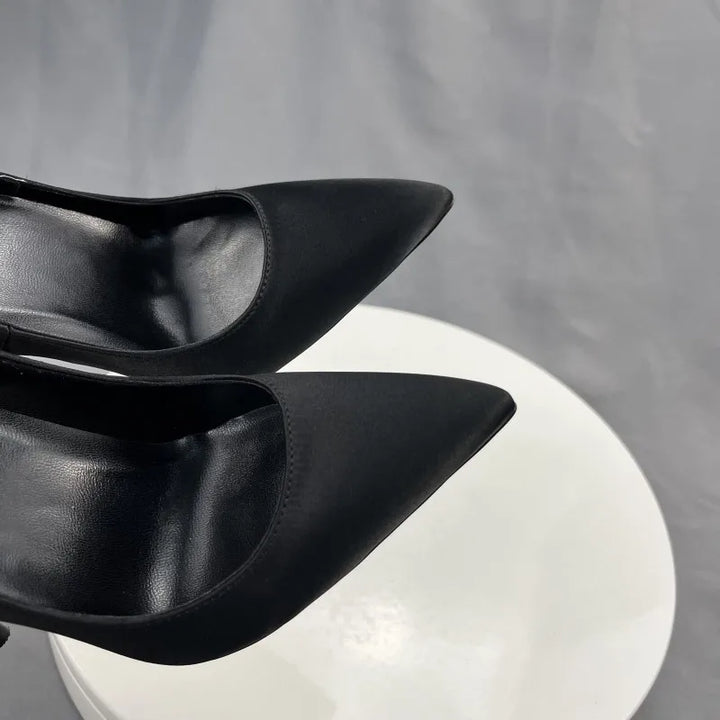 👠 Tikicup Satin High Heels – All Black Elegance
Chic, sexy, and made to impress.
✅ Pointed toe elegance
✅ Formal & fashionable
✅ Perfect for parties or formal looks

🛒 Shop now at www.clickmart.com