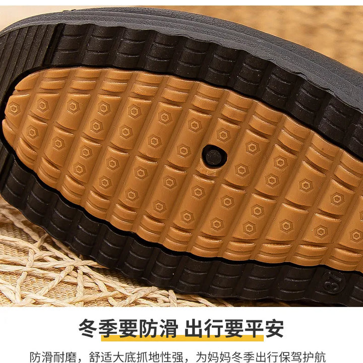 Women's Boots 2024 New Arrival Winter Snow Booties Female Fur Ankle Boots Waterproof Winter Warm Plush Shoes Non-slip Mom Bota