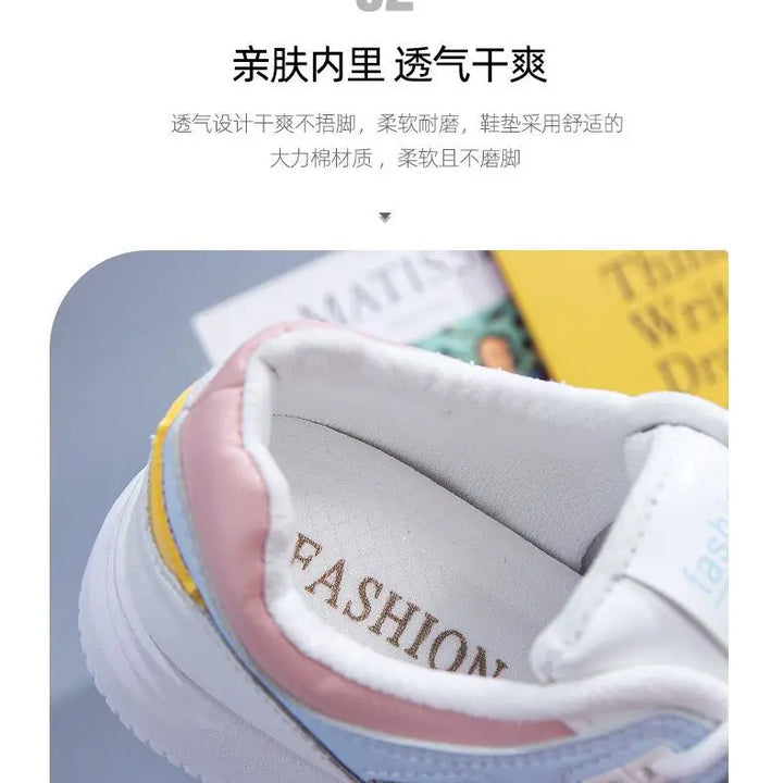 2023Women Sneakers PU Leather Women's Shoes White Platform Casual Sneaker Spring Summer Female Board Shoes Flats Ladies Trainers