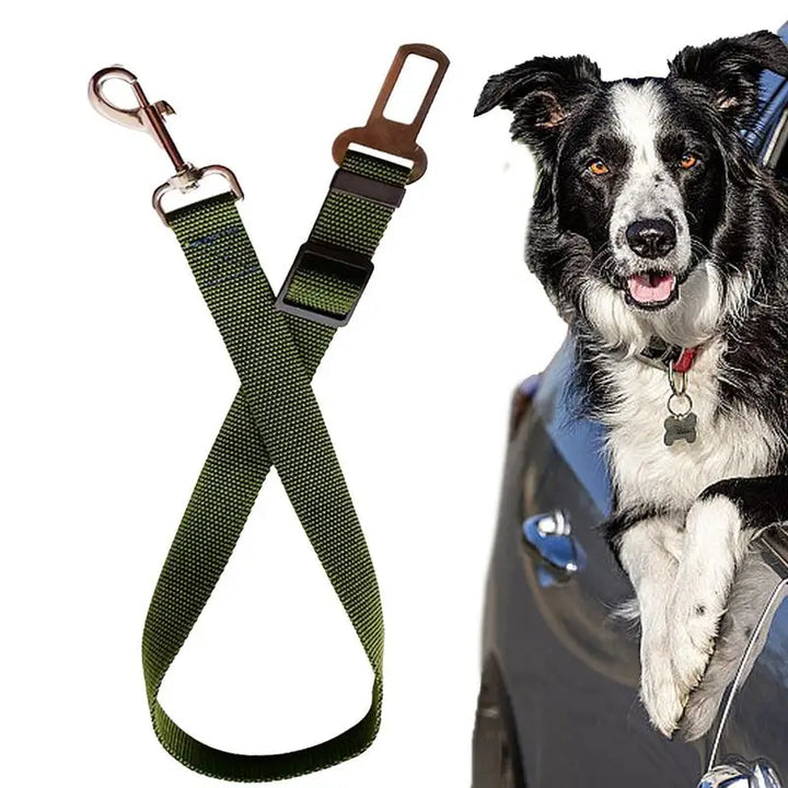 Dog Auto Car Safety Belts Pet Car Harness Adjustable Strap Buckle Clip Seatbelt Easy Control Vehicle Seat Belt Attachment