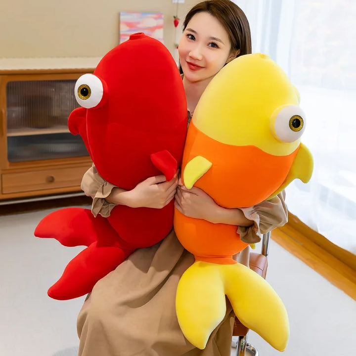 New goldfish plush toys for children cushion goldfish dolls