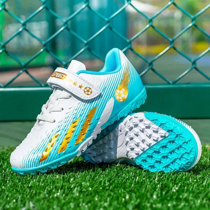 Kids Football Boots Society Cleats Soccer Shoes Boys Indoor Football Field Boots Children Non Slip Fast Training Sneakers Match