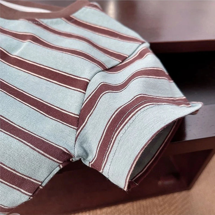 Kids Boys Striped Clothes Sets Baby Tee Shirt + Pants Infant Toddler Children Wear T-shirt + Shorts Outfits Suits 1-4 Years