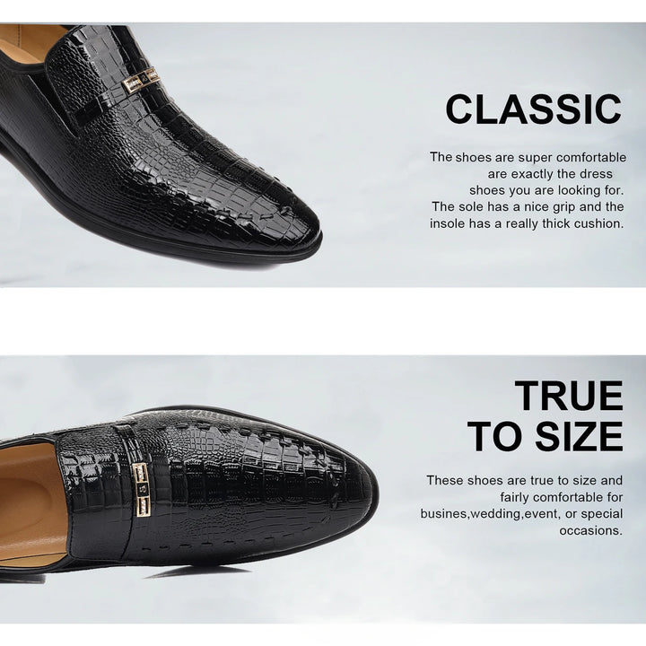 Men's Slip-On Dress Shoes Business Casual Comfortable Classical Dress Shoes for Men ﻿