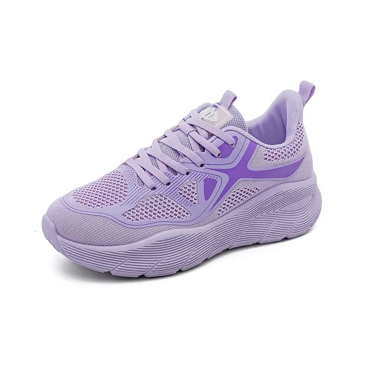 Sports Sneakers for Women Versatile Thick Soled Casual Breathable Running Shoes Soft Sole Slip-Resistant for Everyday Use
