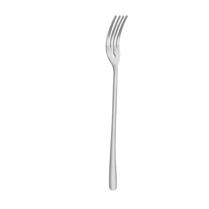 Kitchen Utensils Long Handle Stainless Steel Dessert Fork Silver/gold Korean Dinner Fork Four Tine Fruit Forks Restaurant