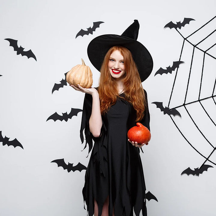 Halloween Witch Wizard Hat Party Costume Headgear Devil Cap Cosplay Props Decoration Accessories for Adult Women Men