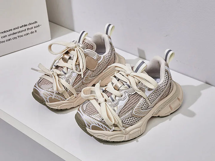 Children Brand Casual Sneakers 2023 Autumn Boys Girls Sport Shoes Kids Thick-sole Sneakers Women Chunky Trainers Running Shoes