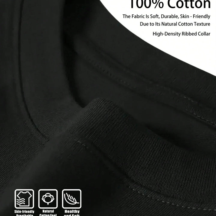 Halloween T-shirt Men's Summer Sweat-absorbing Breathable Top Cotton Motorcycle Short-sleeved Men's and Women's Clothing