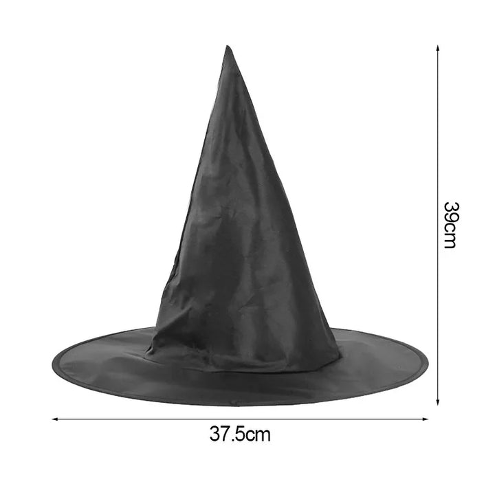 Halloween Witch Wizard Hat Party Costume Headgear Devil Cap Cosplay Props Decoration Accessories for Adult Women Men