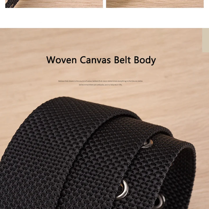 Men Belts Canvas Nylon Webbing Tactical Belt Fashion Casual Designer Unisex Belts High Quality Sports Belt