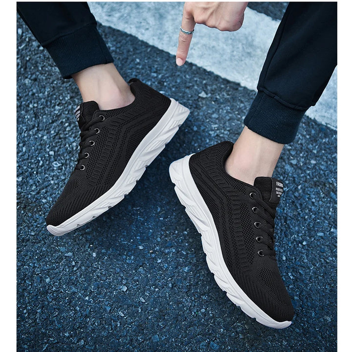 New Athletic Shoes for Men Shoes Sneakers Black Casual Men Mesh Sneakers Breathable Tennis Running Walking Gym Men Shoes