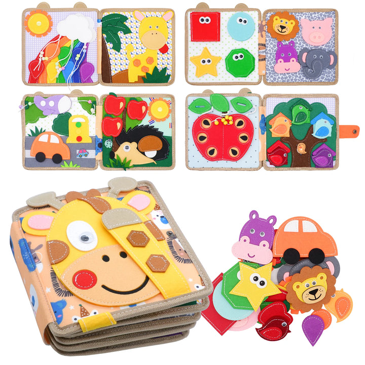 Baby Toy Soft 3D Cloth Book First Book Montessori Infant Early color Cognitive Educational Toys Learning Basic Life Skills Toys