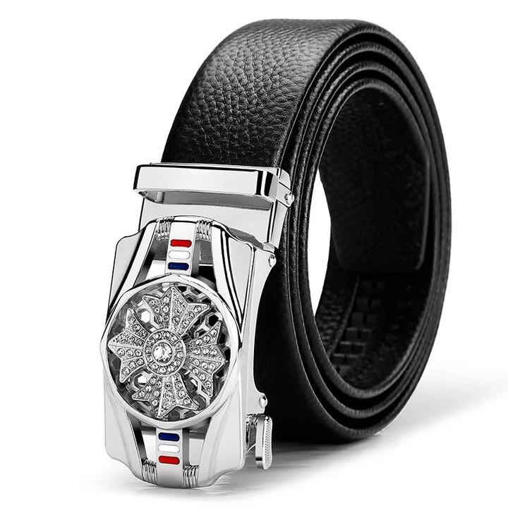 Men's Belt Leather Men Belts Waistband Automatic Belt for Man Mens Male Genuine Waist belts Business belts