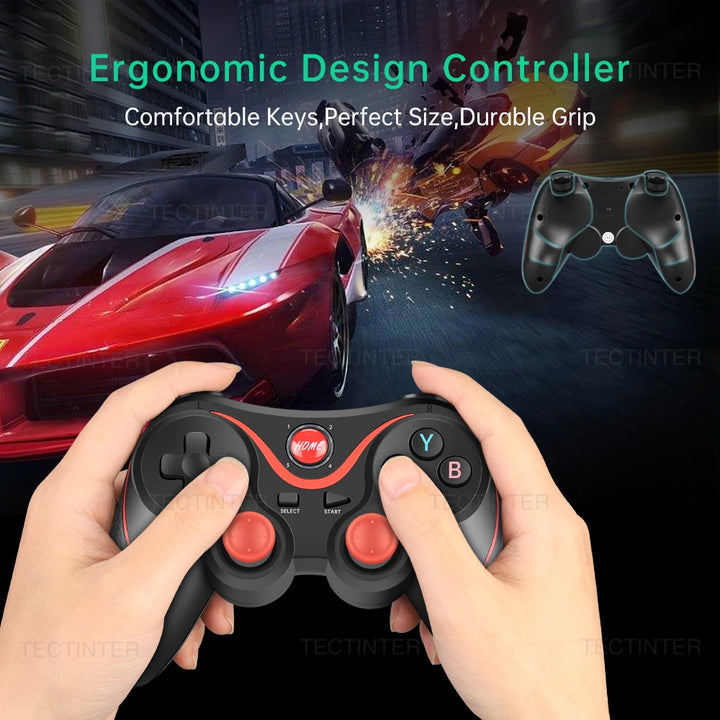 Terios T3 Support Bluetooth Controller Gamepad For Android Phone PC Joystick Controle Wireless Joypad For Switch/PS3 Accessorie