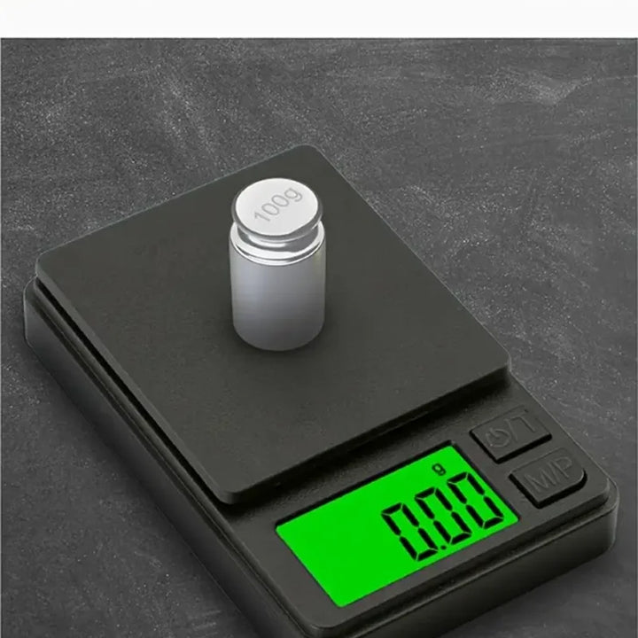 Precision Pocket Scale 1000g X 0.1g - Digital Gram, Food, Jewelry, Ounces/Grains Scale with Backlit LCD - Mini Scale for Travel