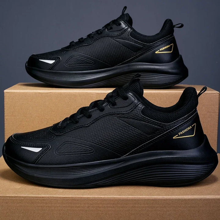 Outdoor Trendy Walking Shoes for Men Sneaker Man Leather High-quality Casual Breathable Flat Non-slip Tennis Shoes