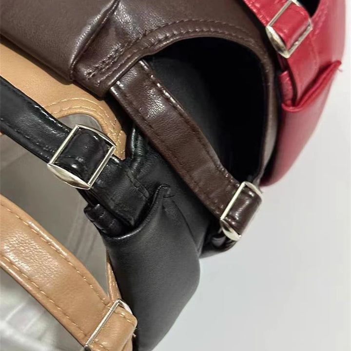 Retro Solid Color Brimless Hat Spring Summer Fashion Casual PU Leather Melon Caps Docker Cap Men Women Adjustable Hip Hop Hats