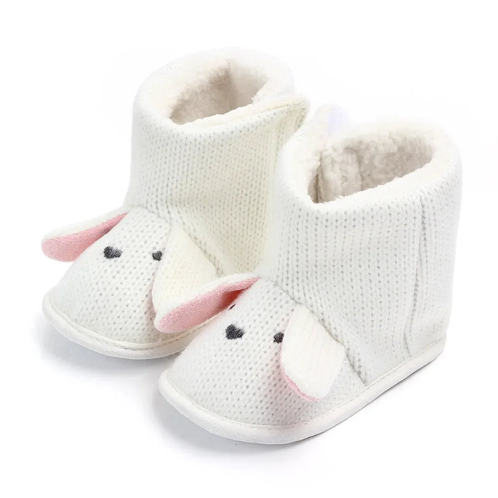 Baby Boys Girls Boots For Newborn Cute Cartoon  Animal Shoes Infant Toddler First Walkers Super Keep Warm Snowfield Boot