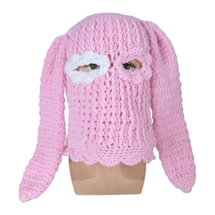 Halloween Balaclavas Long BunnyEar Hat Hat Funny Balaclavas Hat Rabbit Ears Balaclavas Long Ear BunnyBalaclava
