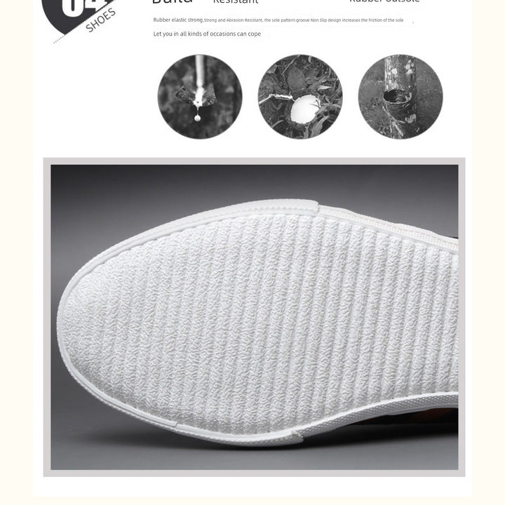 Trendy Men's Shoes Breathable Low Top Spring New Arrival Leather Surface Casual Shoes Men's K-style Series Shoes Board Shoes Youth Plaid Driving Shoes