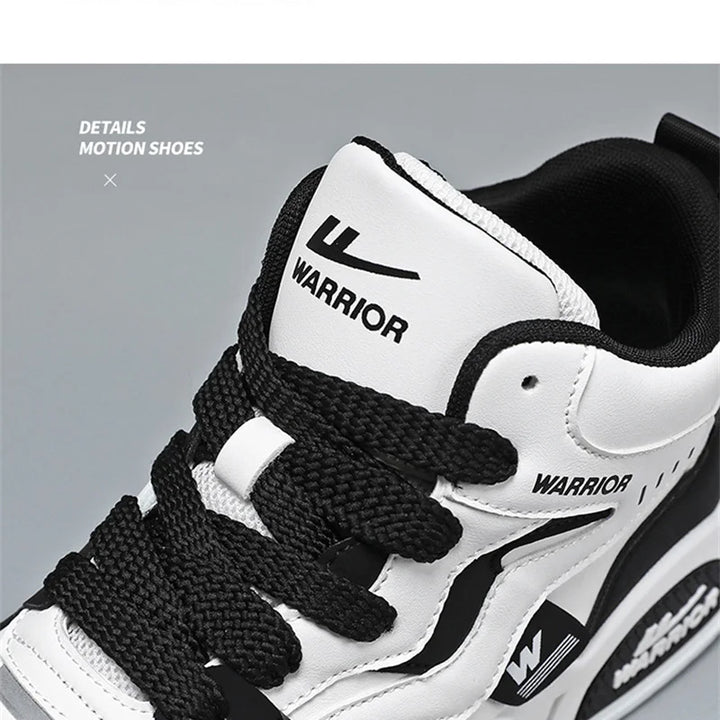 New Four Seasons Men's Sneakers Men's Comfortable Platform Shoes  Trend Lace-up Vulcanized Shoes White Casual Sneakers 5