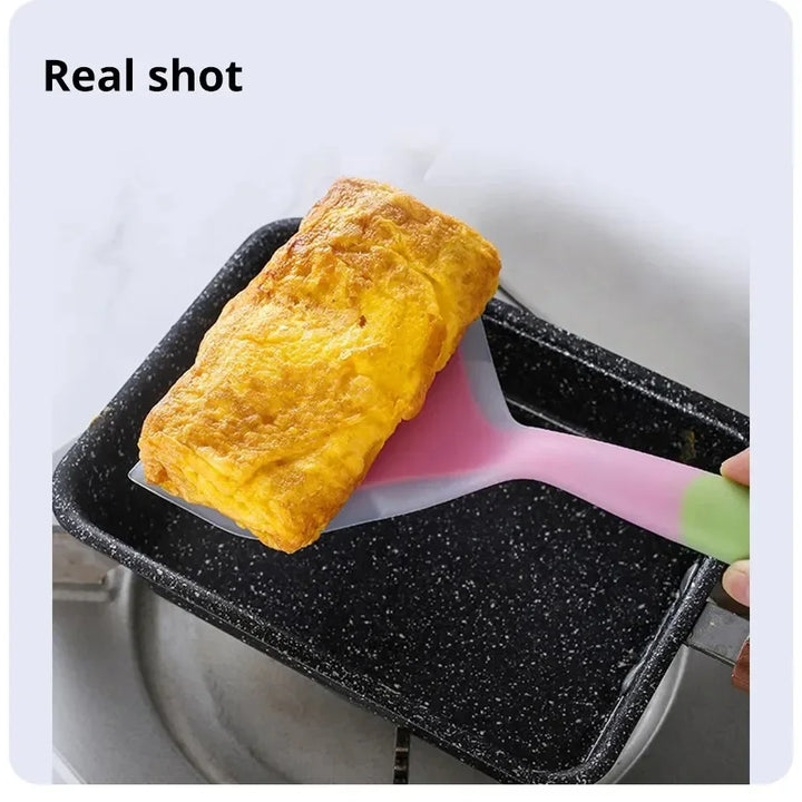 1 Piece Random Color Silicone Kitchen Utensil Cooking Utensil Spatula Beef Meat Egg Kitchen Scraper Pizza Cooking Spatula