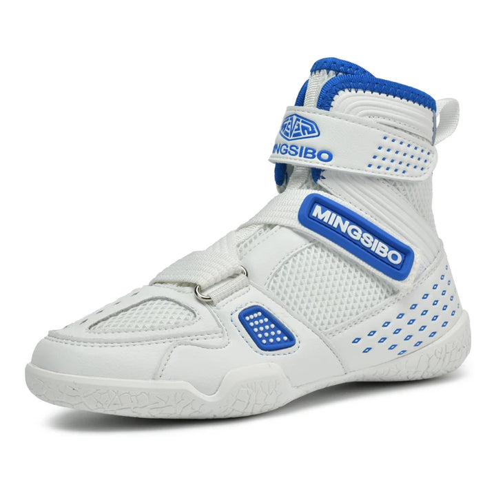 High-top  Boxing Shoes Designed For Children wrestling Shoes Breathable and Comfortable Children's Fight Boots30-38