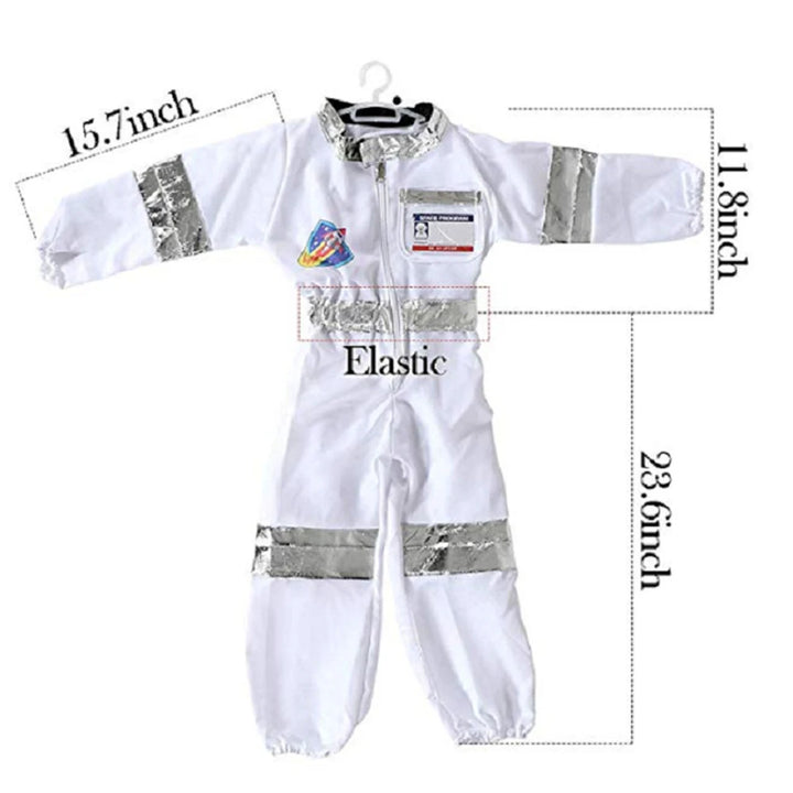Halloween Kids Astronaut Cosplay Costumes Children Jumpsuit Rocket Space Suit Professional Clothes Pilot Christmas Fancy Suit