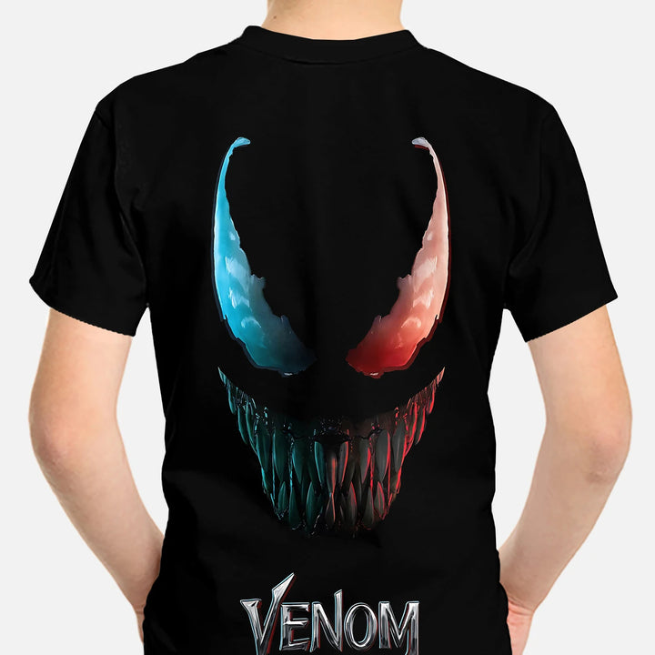 Marvels Venom Print Baby Clothing 5 to 14 Years Male Outdoor Clothes for Children Boy Girl Child T-Shirt Top Shirts