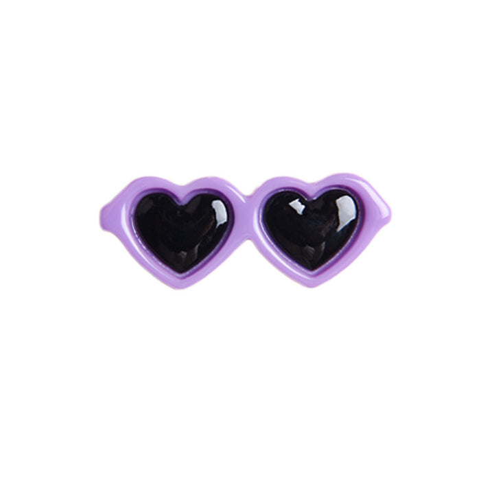 Pet Cute Heart Sunglasses Hairpins Pet Dog Hair Clips Puppy Cat Yorkie Teddy Pet Decor Barrette Hair Accessories For Small Dogs