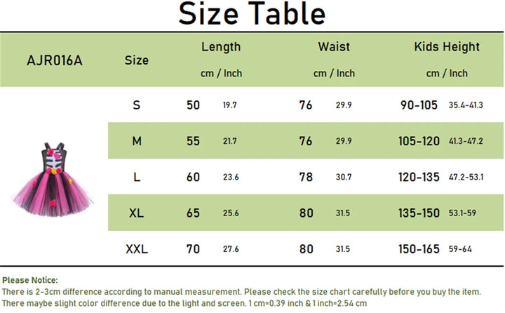 Halloween Kids Dress Cosplay Heart Print Skeleton Costumes Girls Floral Skull Tutu Clothes Children Carnival Performance Outfits
