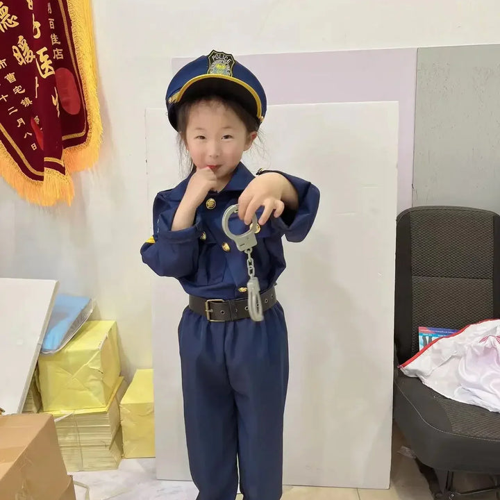 Halloween Kids Police Costumes Cosplay Kids Game Costumes Performance Halloween Costume Prom Party Costumes