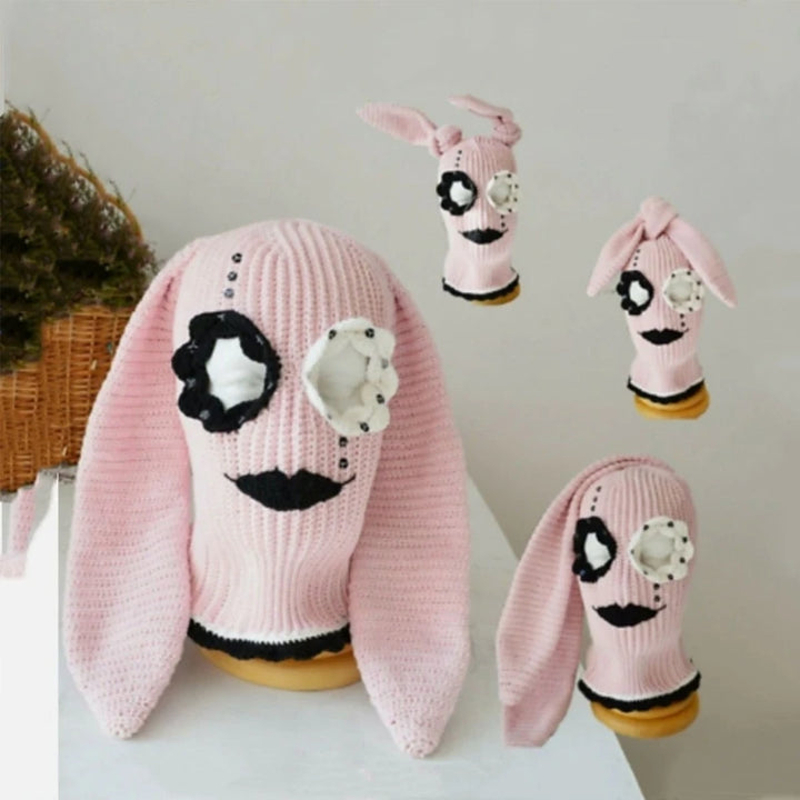 Halloween Balaclavas Long BunnyEar Hat Hat Funny Balaclavas Hat Rabbit Ears Balaclavas Long Ear BunnyBalaclava