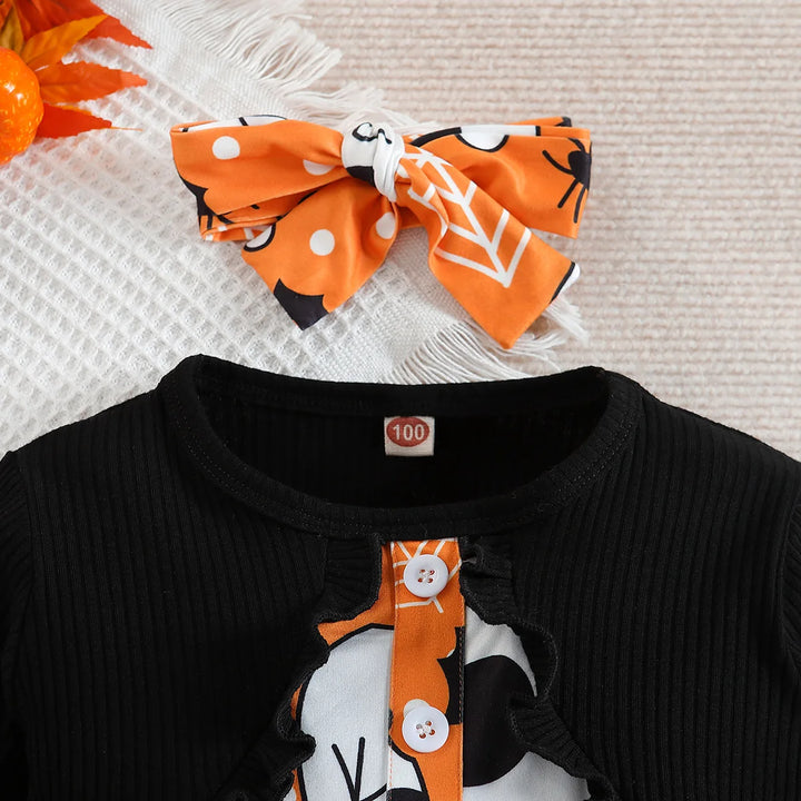 Children's Halloween Baby Clothes New European and American Fan Girls Dress Baby Ha Dress