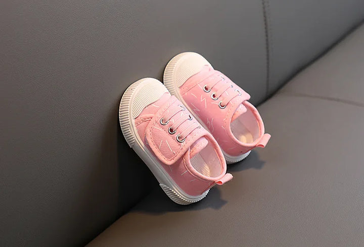 Kids Shoes for Girls Boys Sneakers Canvas Toddler Candy Color Breathable Shoes Soft Bottom Anti Slip Running Sport Casual Shoes