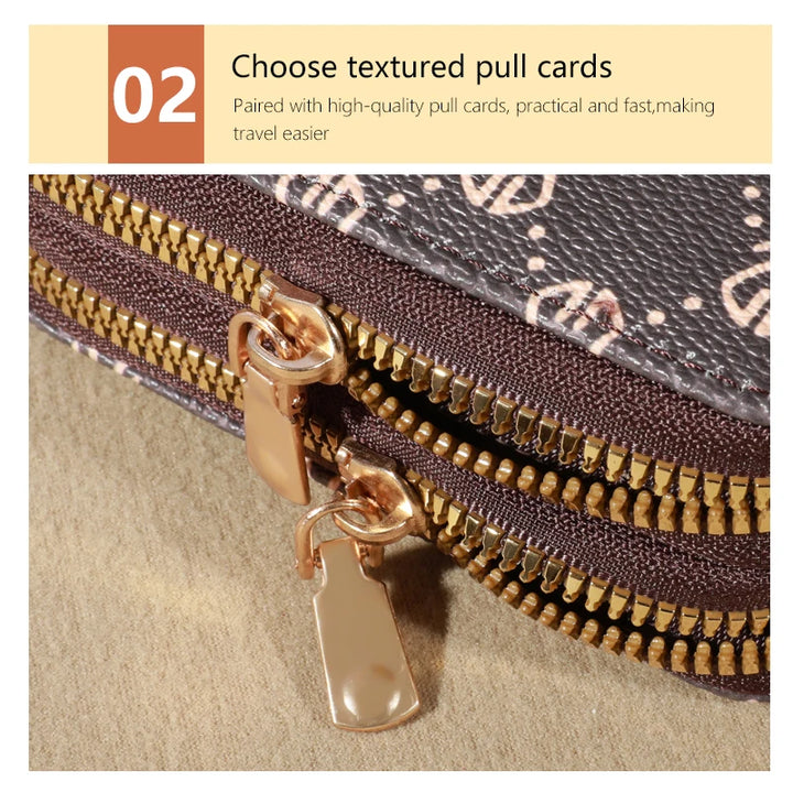 Vintage Style, Modern Function
This chic faux leather wallet features secure zip closure, multiple card slots, and a built-in coin purse. Compact, elegant, and perfect for everyday sophistication. 💼💳✨